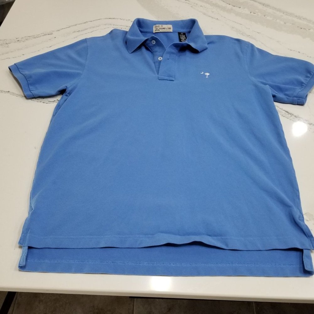 M. Dumas & Sons Light Blue Polo Size Medium